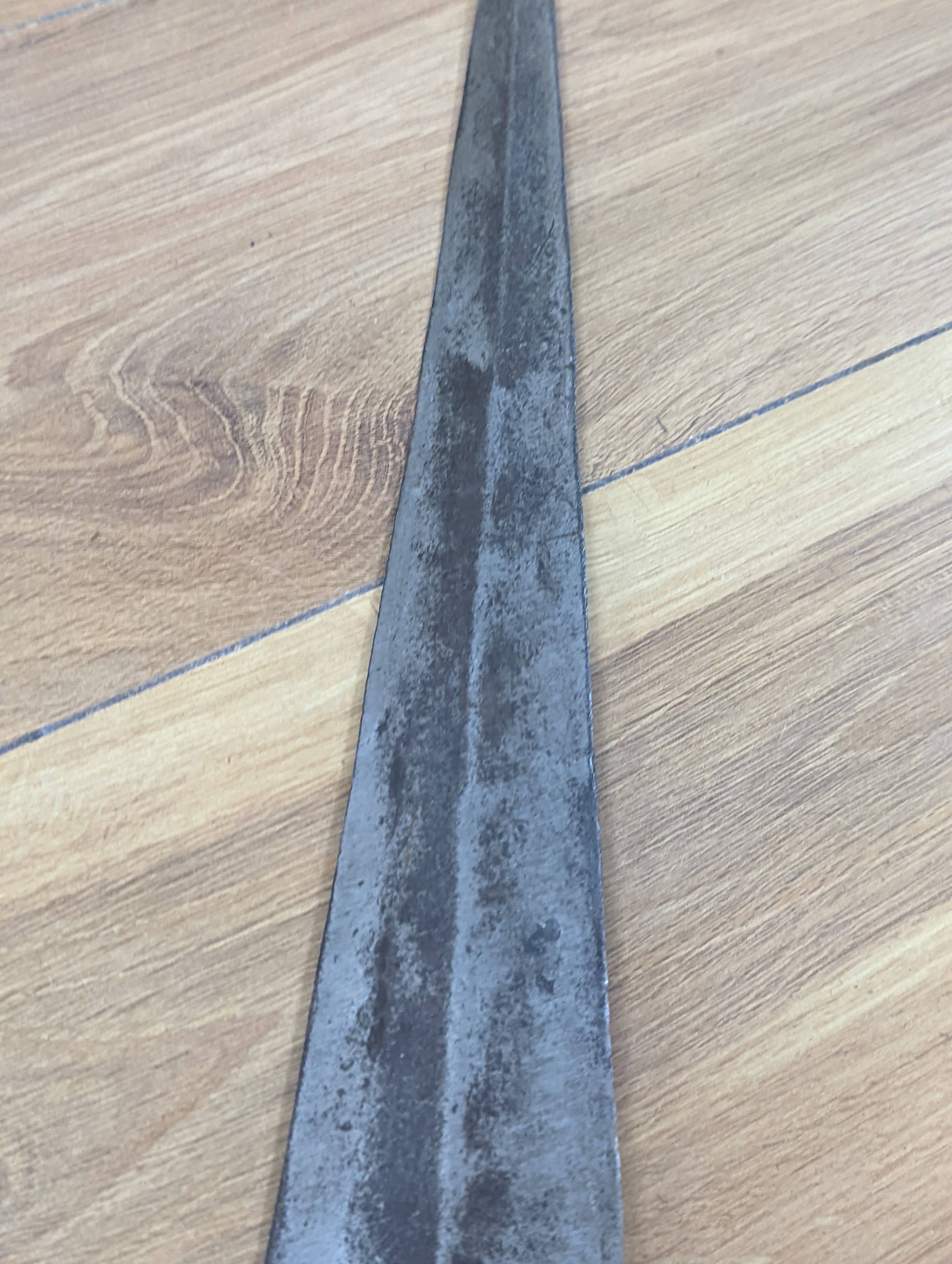 Two East Africa, Transvaal (Zululand) spears, 236cm